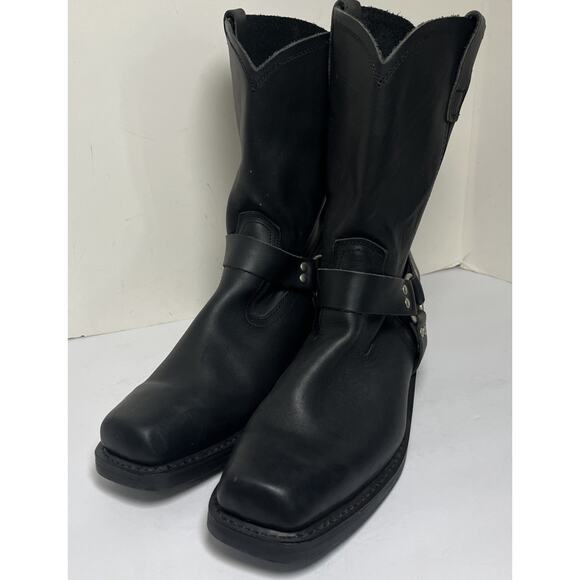 Cody James Harness Boots Black Leather Biker Motorcycle Men’s Size 15 main image 7